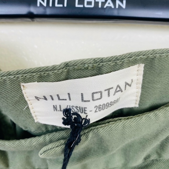 Nili Lotan East Hampton Pant Moss Green Twill - Picture 7 of 8